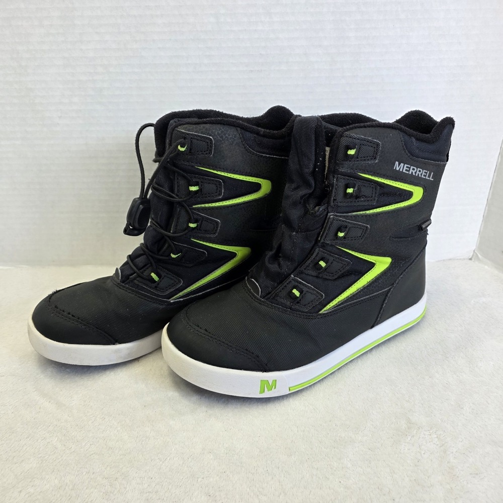 Merrell‎ Boys Snow Boots size 4M Snow Bank Winter Waterproof